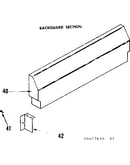 Backguard section