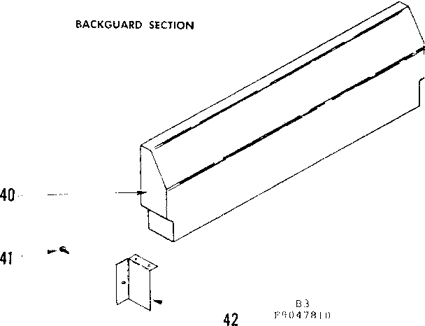 Backguard section