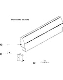 Backguard section