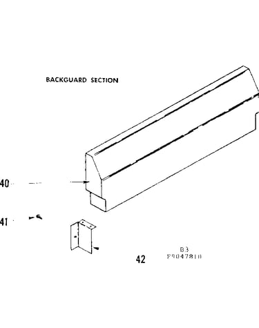Backguard section