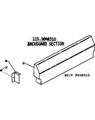 Backguard section