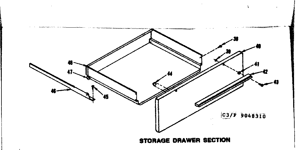 Storage drawer section