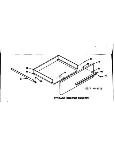 Storage drawer section