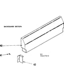 Backguard section