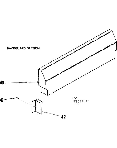 Backguard section