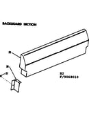 Backguard section