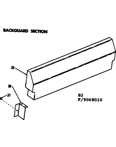 Backguard section