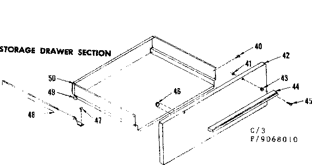 Storage drawer section