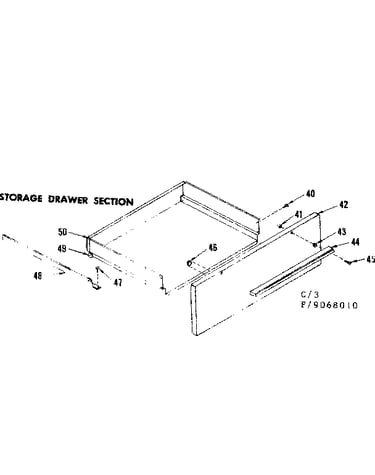 Storage drawer section