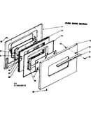 Oven door section