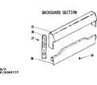Kenmore 1199068110 backguard section diagram