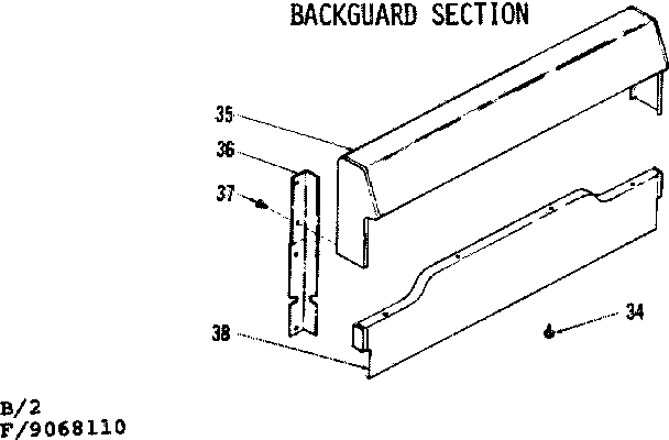 Backguard section