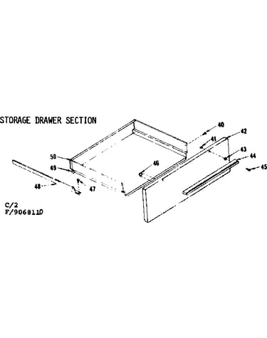 Storage drawer section