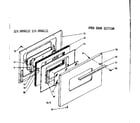 Kenmore 1199068111 oven door section diagram