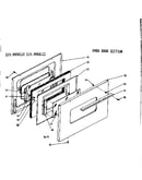 Oven door section