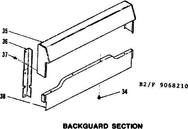Backguard section