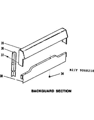 Backguard section