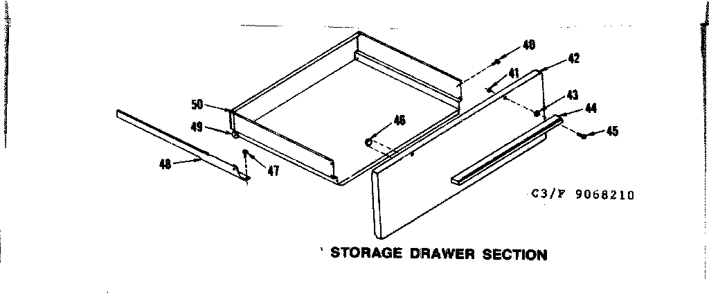 Storage drawer section