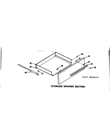 Storage drawer section