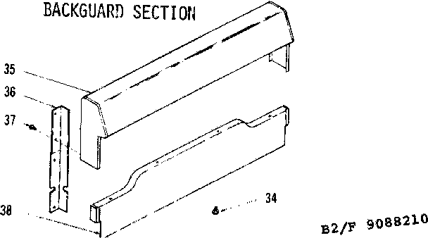 Backguard section
