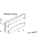 Backguard section