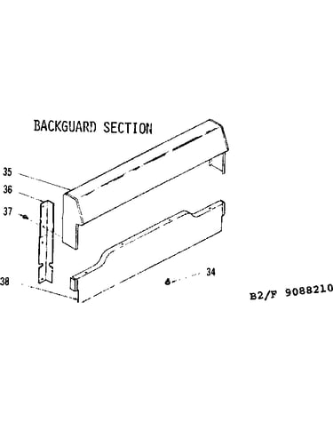 Backguard section