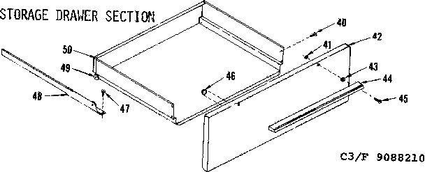 Storage drawer section