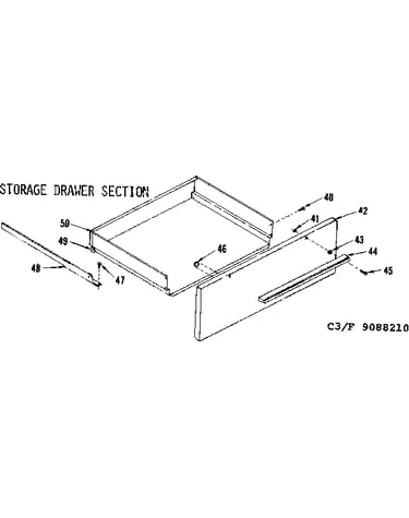 Storage drawer section