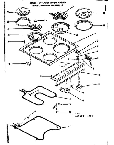 Top and oven units