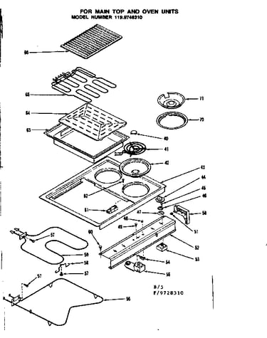 Top and oven units