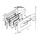 Kenmore 1199748310 oven door diagram