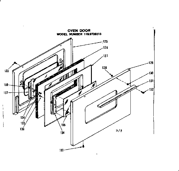 Oven door