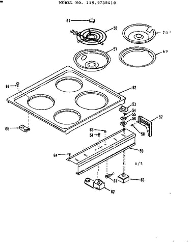 Cooktop section