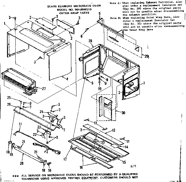 Outer wrap parts