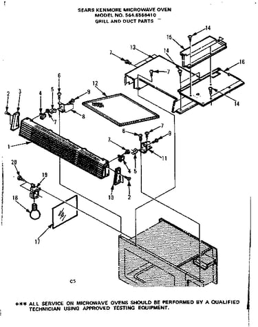 Grill and duct parts