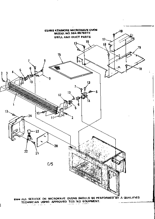 Grill and duct parts