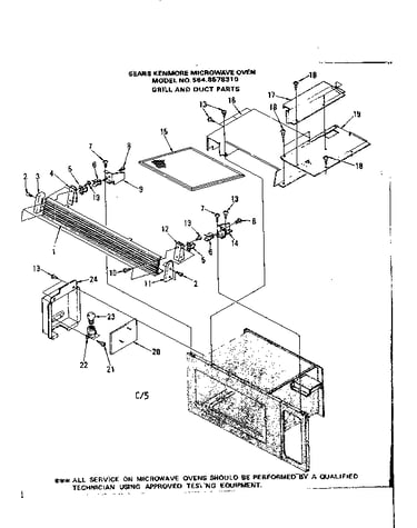 Grill and duct parts