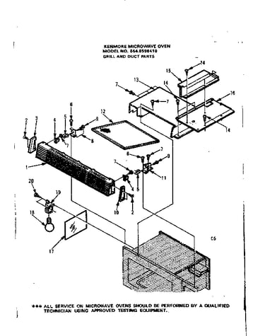 Grill and duct parts
