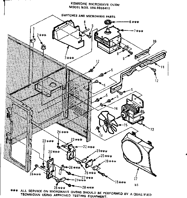 Switches and microwave parts