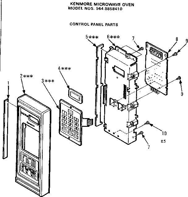 Control panel parts