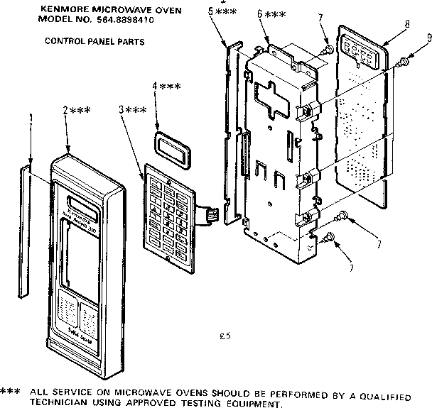 Control panel parts