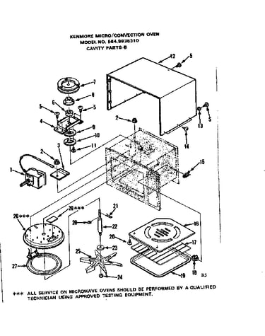 Convection oven/cavity parts-b