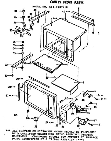 Cavity front parts