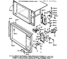 Kenmore 5649907910 latch mechanism & control parts diagram