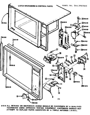 Latch mechanism & control parts