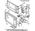 Kenmore 5649907912 latch mechanism and control parts diagram