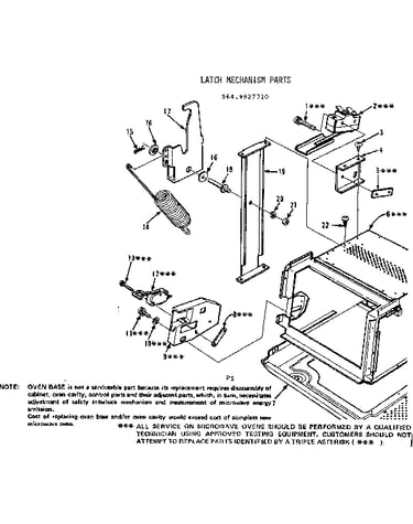 Latch mechanism parts