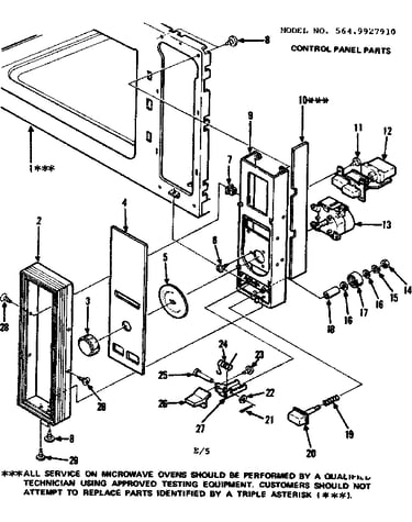 Control panel parts