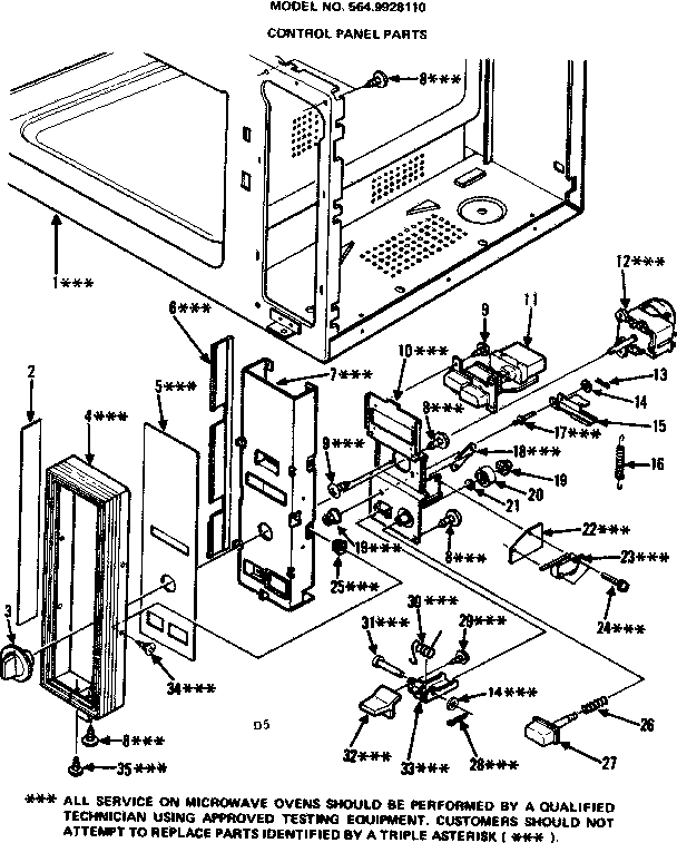 CONTROL PANEL PARTS