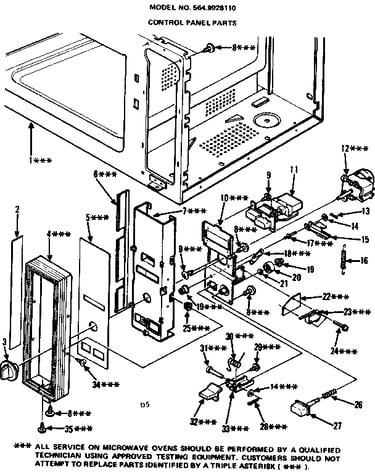 Control panel parts